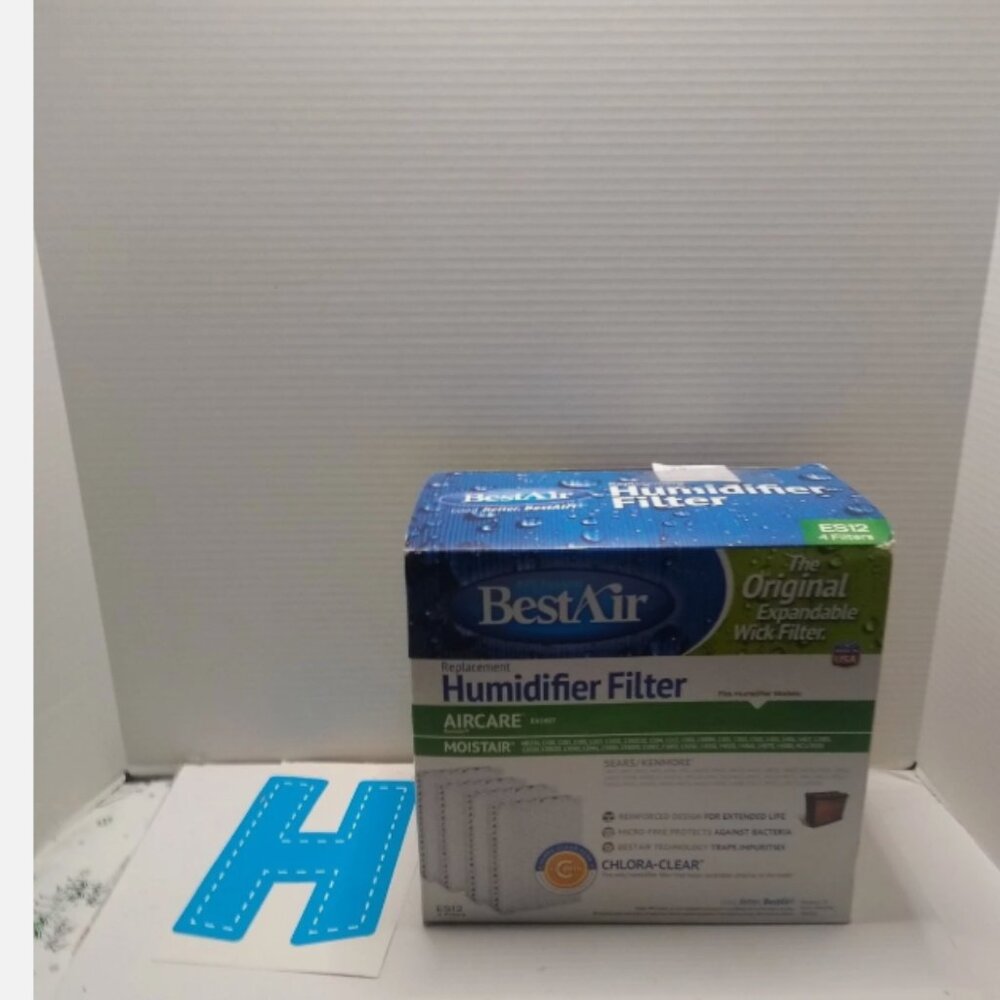 BestAir ES12 Humidifier Replacement Wick Filter for Emerson models 10" x 9.4" x